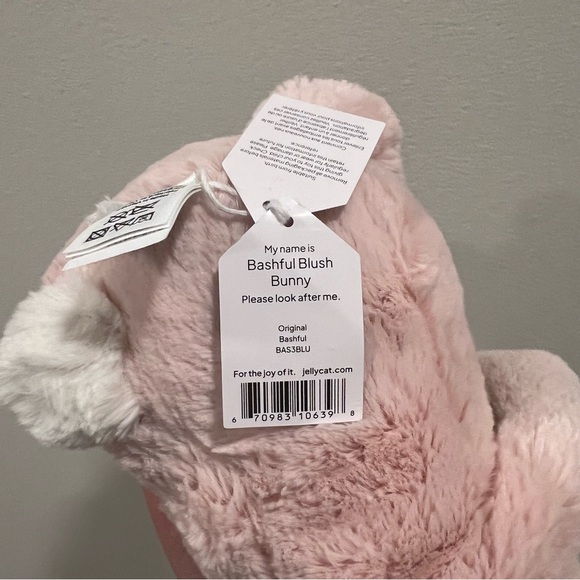 Jellycat Bashful Blush Bunny, Medium - Picture 2 of 3